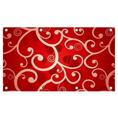 Patterns, Corazones, Texture, Red, Banner And Sign 7  X 4  by nateshop