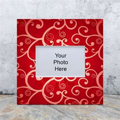 Patterns, Corazones, Texture, Red, White Box Photo Frame 4  X 6  by nateshop