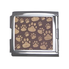 Paws Patterns, Creative, Footprints Patterns Mega Link Italian Charm (18mm) by nateshop