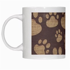 Paws Patterns, Creative, Footprints Patterns White Mug by nateshop