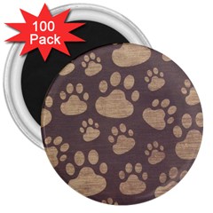 Paws Patterns, Creative, Footprints Patterns 3  Magnets (100 Pack) by nateshop