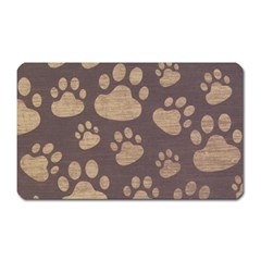 Paws Patterns, Creative, Footprints Patterns Magnet (rectangular) by nateshop