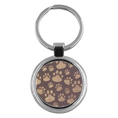 Paws Patterns, Creative, Footprints Patterns Key Chain (round) by nateshop