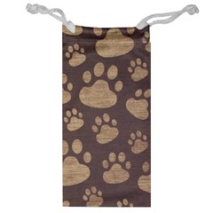 Paws Patterns, Creative, Footprints Patterns Jewelry Bag by nateshop