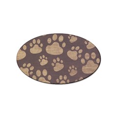 Paws Patterns, Creative, Footprints Patterns Sticker (oval) by nateshop