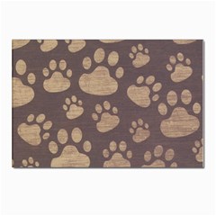 Paws Patterns, Creative, Footprints Patterns Postcards 5  X 7  (pkg Of 10) by nateshop