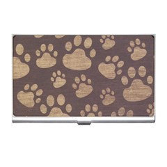 Paws Patterns, Creative, Footprints Patterns Business Card Holder by nateshop