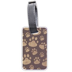 Paws Patterns, Creative, Footprints Patterns Luggage Tag (one Side) by nateshop