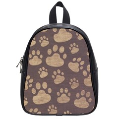 Paws Patterns, Creative, Footprints Patterns School Bag (small) by nateshop