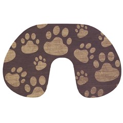 Paws Patterns, Creative, Footprints Patterns Travel Neck Pillow by nateshop