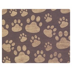 Paws Patterns, Creative, Footprints Patterns Two Sides Premium Plush Fleece Blanket (teen Size) by nateshop