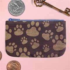 Paws Patterns, Creative, Footprints Patterns Large Coin Purse by nateshop