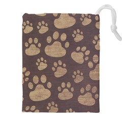 Paws Patterns, Creative, Footprints Patterns Drawstring Pouch (4xl) by nateshop