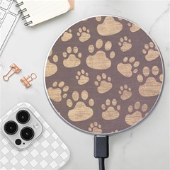 Paws Patterns, Creative, Footprints Patterns Wireless Fast Charger(white) by nateshop