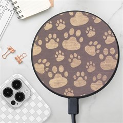 Paws Patterns, Creative, Footprints Patterns Wireless Fast Charger(black) by nateshop