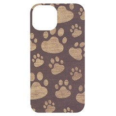 Paws Patterns, Creative, Footprints Patterns Iphone 14 Black Uv Print Case by nateshop