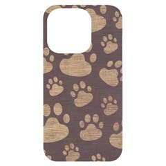 Paws Patterns, Creative, Footprints Patterns Iphone 14 Pro Black Uv Print Case by nateshop