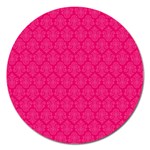 Pink Pattern, Abstract, Background, Bright, Desenho Magnet 5  (Round) Front