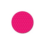 Pink Pattern, Abstract, Background, Bright, Desenho Golf Ball Marker Front