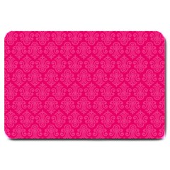 Pink Pattern, Abstract, Background, Bright, Desenho Large Doormat by nateshop