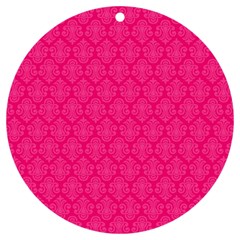 Pink Pattern, Abstract, Background, Bright, Desenho Uv Print Acrylic Ornament Round by nateshop