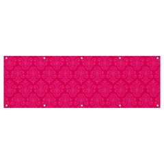 Pink Pattern, Abstract, Background, Bright, Desenho Banner And Sign 12  X 4 