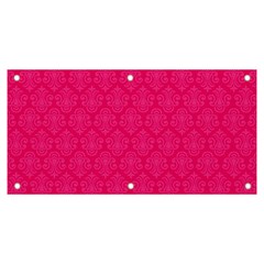 Pink Pattern, Abstract, Background, Bright, Desenho Banner And Sign 6  X 3  by nateshop