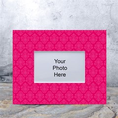 Pink Pattern, Abstract, Background, Bright, Desenho White Tabletop Photo Frame 4 x6  by nateshop