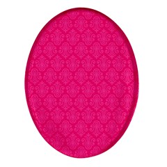 Pink Pattern, Abstract, Background, Bright, Desenho Oval Glass Fridge Magnet (4 Pack) by nateshop