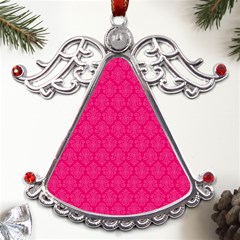 Pink Pattern, Abstract, Background, Bright, Desenho Metal Angel With Crystal Ornament