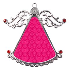 Pink Pattern, Abstract, Background, Bright, Desenho Metal Angel With Crystal Ornament