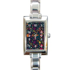 Random, Abstract, Forma, Cube, Triangle, Creative Rectangle Italian Charm Watch