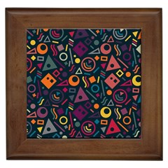 Random, Abstract, Forma, Cube, Triangle, Creative Framed Tile