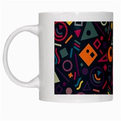 Random, Abstract, Forma, Cube, Triangle, Creative White Mug