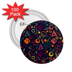 Random, Abstract, Forma, Cube, Triangle, Creative 2 25  Buttons (100 Pack)  by nateshop