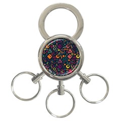 Random, Abstract, Forma, Cube, Triangle, Creative 3-ring Key Chain