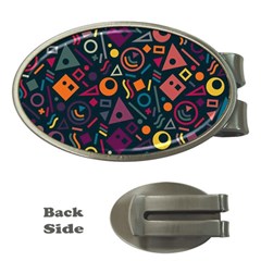 Random, Abstract, Forma, Cube, Triangle, Creative Money Clips (oval) 