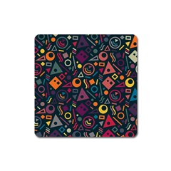 Random, Abstract, Forma, Cube, Triangle, Creative Square Magnet