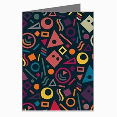 Random, Abstract, Forma, Cube, Triangle, Creative Greeting Card