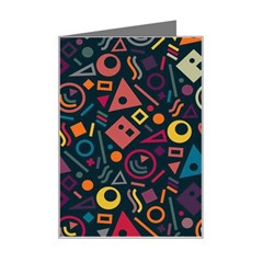 Random, Abstract, Forma, Cube, Triangle, Creative Mini Greeting Card