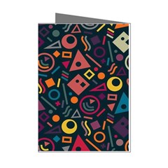 Random, Abstract, Forma, Cube, Triangle, Creative Mini Greeting Cards (pkg Of 8)