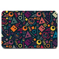 Random, Abstract, Forma, Cube, Triangle, Creative Large Doormat