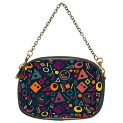 Random, Abstract, Forma, Cube, Triangle, Creative Chain Purse (one Side)