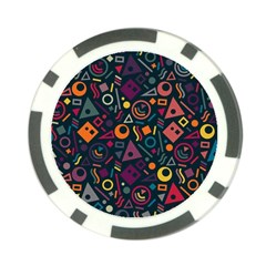 Random, Abstract, Forma, Cube, Triangle, Creative Poker Chip Card Guard