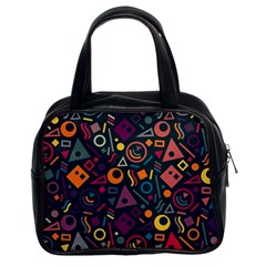 Random, Abstract, Forma, Cube, Triangle, Creative Classic Handbag (two Sides)