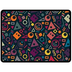 Random, Abstract, Forma, Cube, Triangle, Creative Fleece Blanket (large)