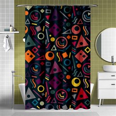 Random, Abstract, Forma, Cube, Triangle, Creative Shower Curtain 48  X 72  (small) 