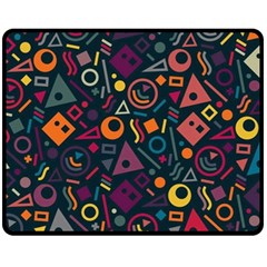 Random, Abstract, Forma, Cube, Triangle, Creative Fleece Blanket (medium)