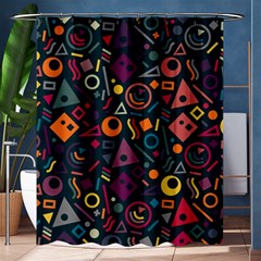 Random, Abstract, Forma, Cube, Triangle, Creative Shower Curtain 60  X 72  (medium) 