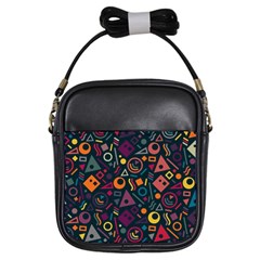 Random, Abstract, Forma, Cube, Triangle, Creative Girls Sling Bag